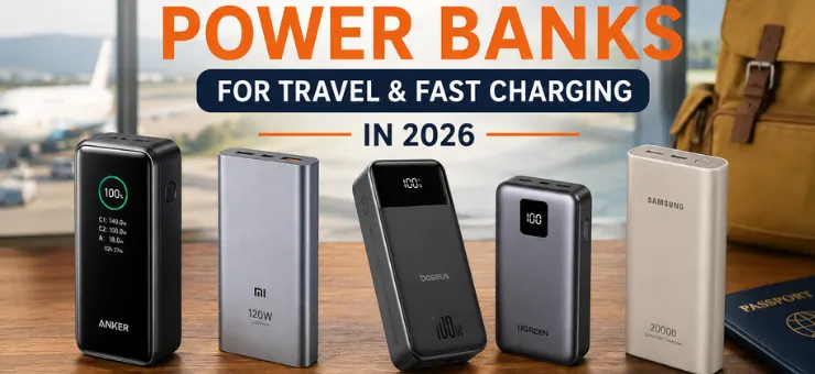 5 Best Power Banks for Travel & Fast Charging In 2026
