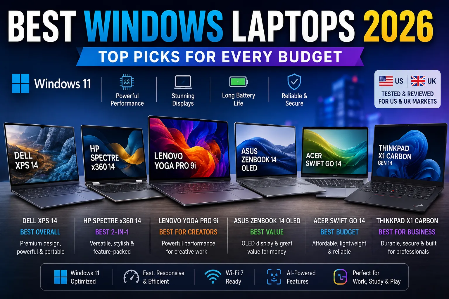 Best laptops for every budget 2026