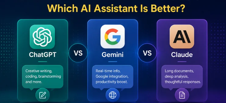 ChatGPT vs Gemini vs Claude Which AI Assistant is Better