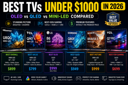Best TVs under $1000 in 2026